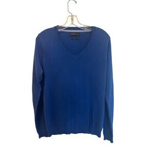 Men’s Zara Man Blue V-Neck Sweater. Size Medium
